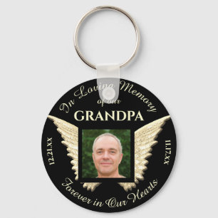 Grandpa Photo Memorial Sleutelhanger
