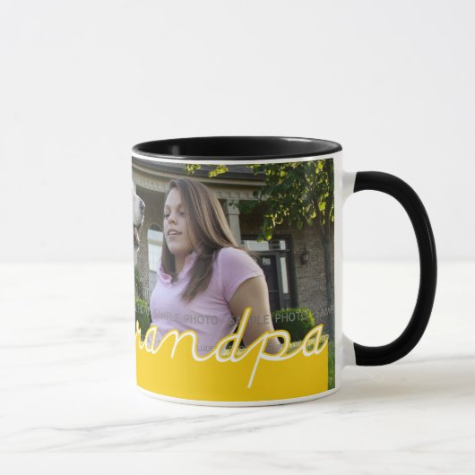 Grandpa Photo Mug Customisé Fête des pères Mugs (Droite)