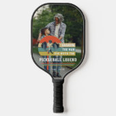 Grandpa Pickleball Legend | Aangepaste foto Paddle (Voorkant)