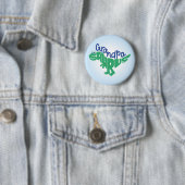 Grandpa Saurus Graphic Ronde Button 5,7 Cm (In situ)