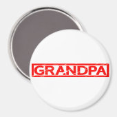 Grandpa Stamp Magneet (Voorkant / Achterkant)