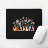 Grandpa Wildflower Floral Birthday Baby Shower New Muismat (Met muis)