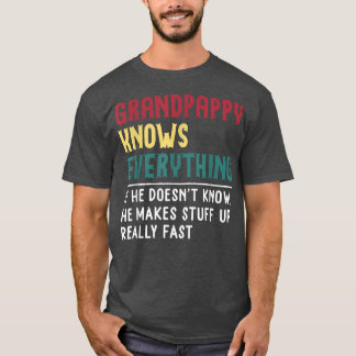 Grandpappy kent de dag van de vaders voor grappige t-shirt