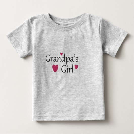 Grandpas Girl Baby T Shirt (Voorkant)