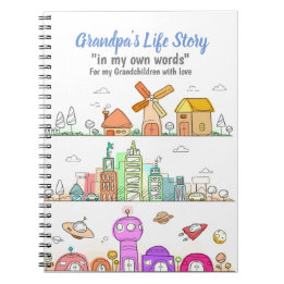 Grandpas Journal voor een recordleven voor kleinki Notitieboek