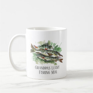 Grandpas Lucky Fishing Mug brochet et perche