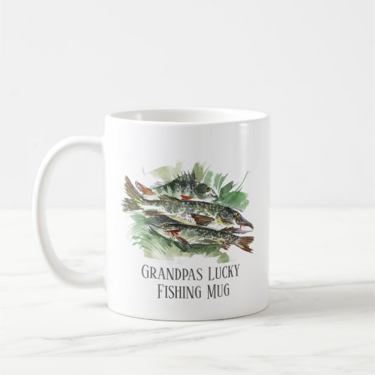 Grandpas Lucky Fishing Mug | brochet et perche (Gauche)
