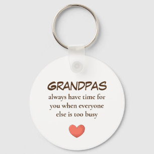 Grandpas Niet naar Drukke thema sleutelhangers