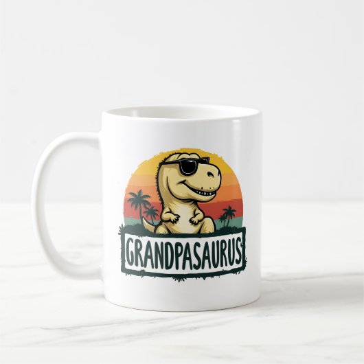 Grandpasaurus Dinosaur Grandpa Saurus Vaderdag Koffiemok (Links)