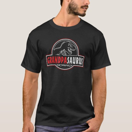 Grandpasaurus Rex Dinosaur Grandpa Saurus T-shirt (Voorkant)