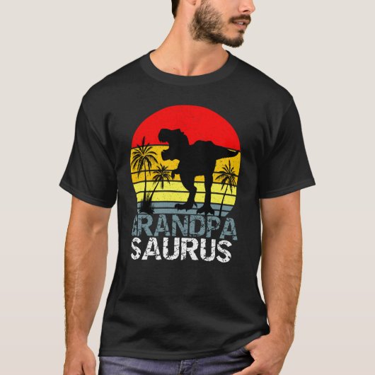 Grandpasaurus T Rex Dinosaur T-shirt (Voorkant)