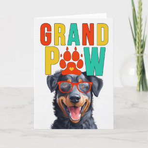 GrandPAW Beauceron GrandDOG Grootouders Dag Feestdagen Kaart