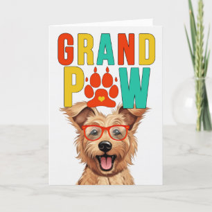 GrandPAW Berger Picard GrandDOG Grootouders Dag Feestdagen Kaart