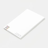 Grands blocs-notes Post-it® avec logo d'entreprise (Incliné)