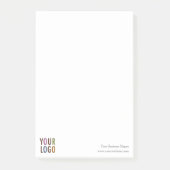 Grands blocs-notes Post-it® avec logo d'entreprise (Devant)