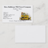 Grands cartes de visite de bouteur de bouteur (Devant / Derrière)