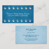Grands cartes de visite de Childcare (Devant / Derrière)