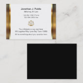 Grands cartes de visite de mandataire (Devant / Derrière)