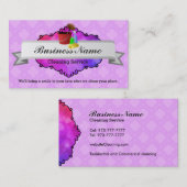 Grands cartes de visite de nettoyage de Chambre (Devant / Derrière)