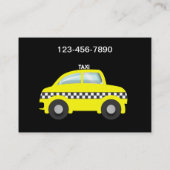 Grands cartes de visite de taxi (Dos)