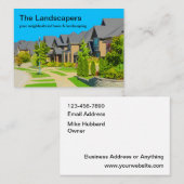 Grands Cartes de visite du service de pelouse pays (Devant / Derrière)