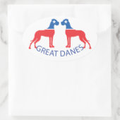 Grands Danois autocollants (Sac)