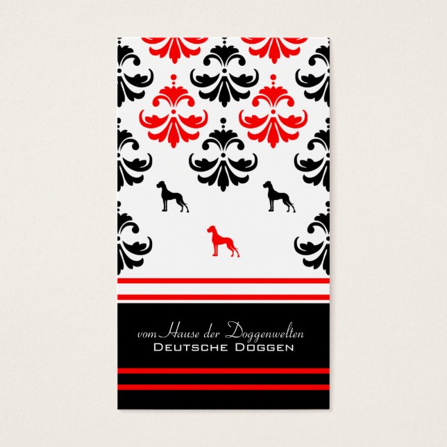 Grands Danois rouge noir  (Devant)