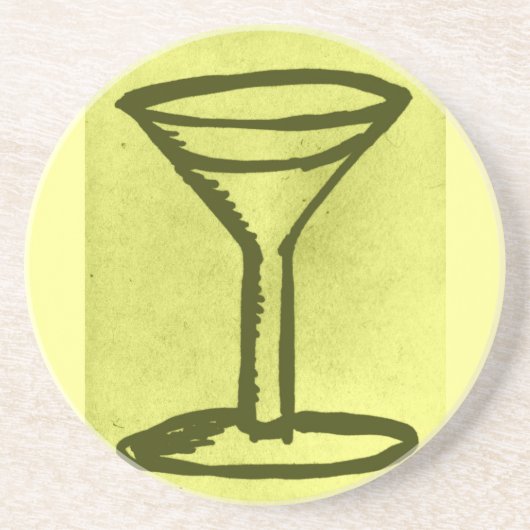 GRANDS DESSOUS DE VERRE D'IMPRESSION DE MARTINI (Devant)