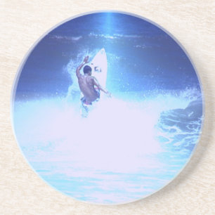 Grands dessous de verre surfants de vagues