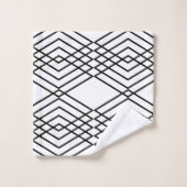 Grands diamants noirs et blancs (Gant de toilette)