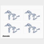 Grands Lacs - Autochtone - Stickers Michigan (Feuille)