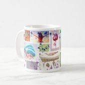 Grands-mères de tasse de CADEAU de COLLAGE de (Devant gauche)