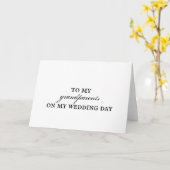 Grands-parents épousant le carte de remerciements (Fleur jaune)