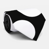 Grands points blancs sur Cravate Arrière - plan no (Roulé)