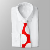 Grands points blancs sur la cravate rouge (Attaché)