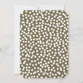 Grands points de neige sur Martini Olive, carte de (Dos)