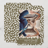 Grands points de neige sur Martini Olive, carte de (Devant / Derrière)