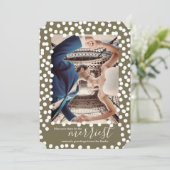 Grands points de neige sur Martini Olive, carte de (Debout devant)
