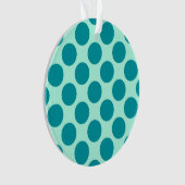 Grands points rétro - aqua et turquoise (devant)
