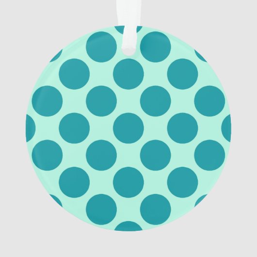 Grands points rétro - aqua et turquoise (dos)