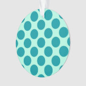 Grands points rétro - aqua et turquoise (devant)