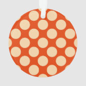 Grands points rétro - orange pâle et mandarine (dos)