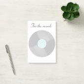 Grands Post-It Notes Disque Vinyle (Bureau)