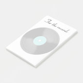 Grands Post-It Notes Disque Vinyle (Incliné)