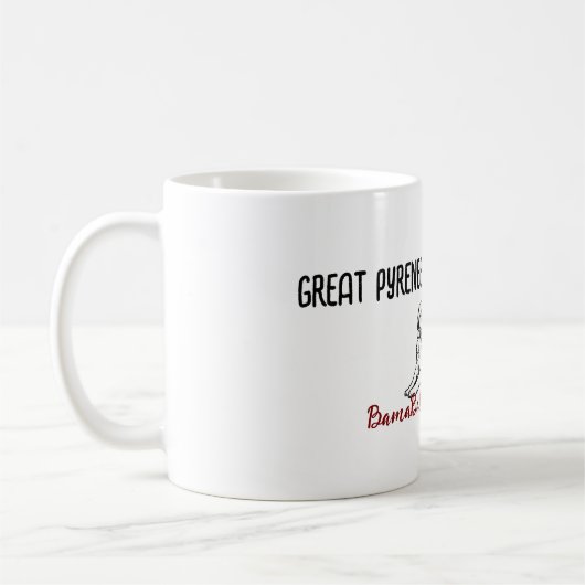 Grands Pyrénées - Grande Mug de café (Gauche)