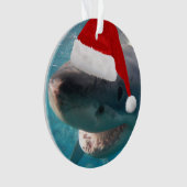 Grands requins blancs de Noël avec chapeau de Père (devant)