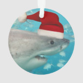 Grands requins blancs de Noël avec chapeau de Père (dos)