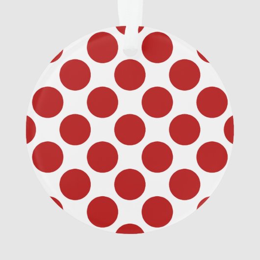 Grands rétros points - rouge et blanc (dos)