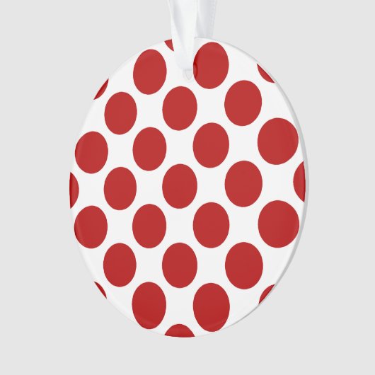 Grands rétros points - rouge et blanc (devant)