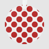 Grands rétros points - rouge et blanc (devant)